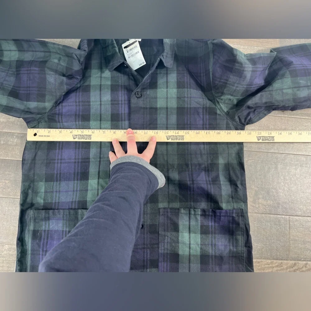 Whim Golf Tartan Caddie Jacket in Waxed Blackwatch